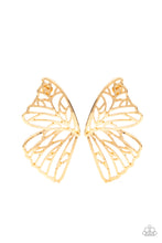 Load image into Gallery viewer, Butterfly Frills - Gold-Jewelry-Just Because Jewels, Paparazzi Accessories-Just Because Jewels