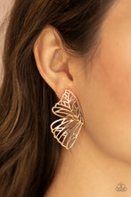 Load image into Gallery viewer, Butterfly Frills - Gold-Jewelry-Just Because Jewels, Paparazzi Accessories-Just Because Jewels