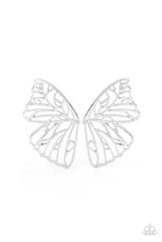 Load image into Gallery viewer, Butterfly Frills - Silver-Jewelry-Just Because Jewels, Paparazzi Accessories-Just Because Jewels