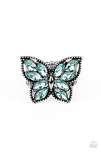 Load image into Gallery viewer, Fluttering Fashionista - Blue-Jewelry-Just Because Jewels, Paparazzi Accessories-Just Because Jewels