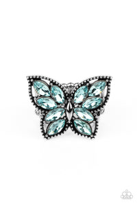 Fluttering Fashionista - Blue-Jewelry-Just Because Jewels, Paparazzi Accessories-Just Because Jewels