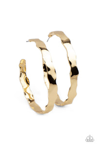 Exhilarated Edge - Gold-Jewelry-Just Because Jewels, Paparazzi Accessories-Just Because Jewels