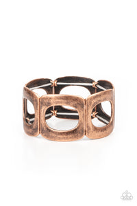 In OVAL Your Head - Copper-Jewelry-Just Because Jewels, Paparazzi Accessories-Just Because Jewels