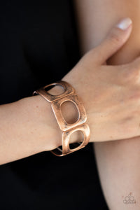 In OVAL Your Head - Copper-Jewelry-Just Because Jewels, Paparazzi Accessories-Just Because Jewels