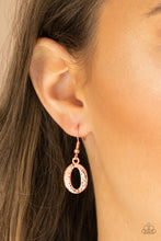 Load image into Gallery viewer, OVAL The Limit - Copper-Jewelry-Paparazzi Accessories, Just Because Jewels-Just Because Jewels