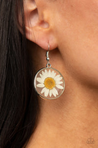 Forever Florals - White-Jewelry-Just Because Jewels, Paparazzi Accessories-Just Because Jewels