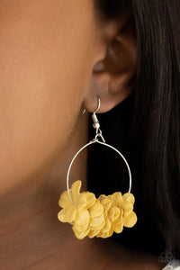 Flirty Florets - Yellow-Jewelry-Just Because Jewels, Paparazzi Accessories-Just Because Jewels