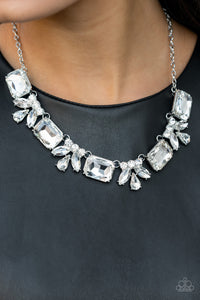 Long Live Sparkle - White-Jewelry-Just Because Jewels, Paparazzi Accessories-Just Because Jewels