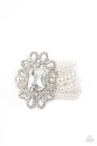 Rule The Room - White-Jewelry-Just Because Jewels, Paparazzi Accessories-Just Because Jewels