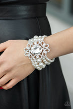 Load image into Gallery viewer, Rule The Room - White-Jewelry-Just Because Jewels, Paparazzi Accessories-Just Because Jewels