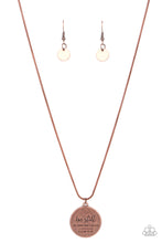 Load image into Gallery viewer, Be Still - Copper-Jewelry-Just Because Jewels, Paparazzi Accessories-Just Because Jewels