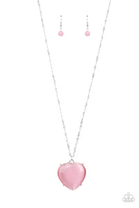 Warmhearted Glow - Pink-Jewelry-Just Because Jewels, Paparazzi Accessories-Just Because Jewels