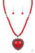 Load image into Gallery viewer, A Heart Of Stone - Red-Jewelry-Just Because Jewels, Paparazzi Accessories-Just Because Jewels