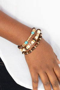 Belongs In The Wild - Gold-Jewelry-Just Because Jewels, Paparazzi Accessories-Just Because Jewels