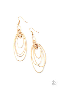 OVAL The Moon - Gold-Jewelry-Just Because Jewels, Paparazzi Accessories-Just Because Jewels