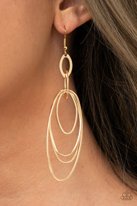 OVAL The Moon - Gold-Jewelry-Just Because Jewels, Paparazzi Accessories-Just Because Jewels