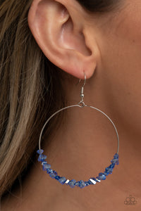 Glimmering Go-Getter - Blue-Jewelry-Just Because Jewels, Paparazzi Accessories-Just Because Jewels