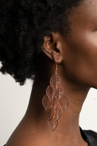 Limitlessly Leafy - Copper-Jewelry-Just Because Jewels, Paparazzi Accessories-Just Because Jewels