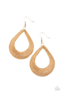 A Hot MESH - Gold-Jewelry-Just Because Jewels, Paparazzi Accessories-Just Because Jewels