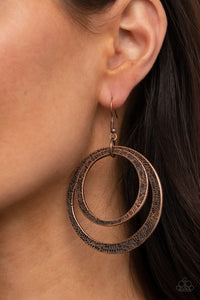 Rounded Out - Copper-Jewelry-Just Because Jewels, Paparazzi Accessories-Just Because Jewels