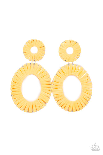 Foxy Flamenco - Yellow-Jewelry-Just Because Jewels, Paparazzi Accessories-Just Because Jewels