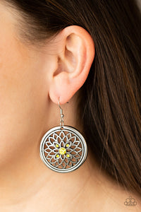 Mega Medallions - Yellow-Jewelry-Just Because Jewels, Paparazzi Accessories-Just Because Jewels