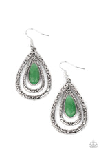 Load image into Gallery viewer, Teardrop Torrent - Green-Jewelry-Just Because Jewels, Paparazzi Accessories-Just Because Jewels