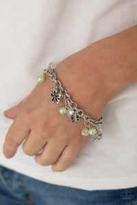 Retreat into Romance - Green-Jewelry-Just Because Jewels, Paparazzi Accessories-Just Because Jewels