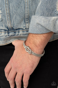 Nautical Grunge - Silver-Jewelry-Just Because Jewels, Paparazzi Accessories-Just Because Jewels