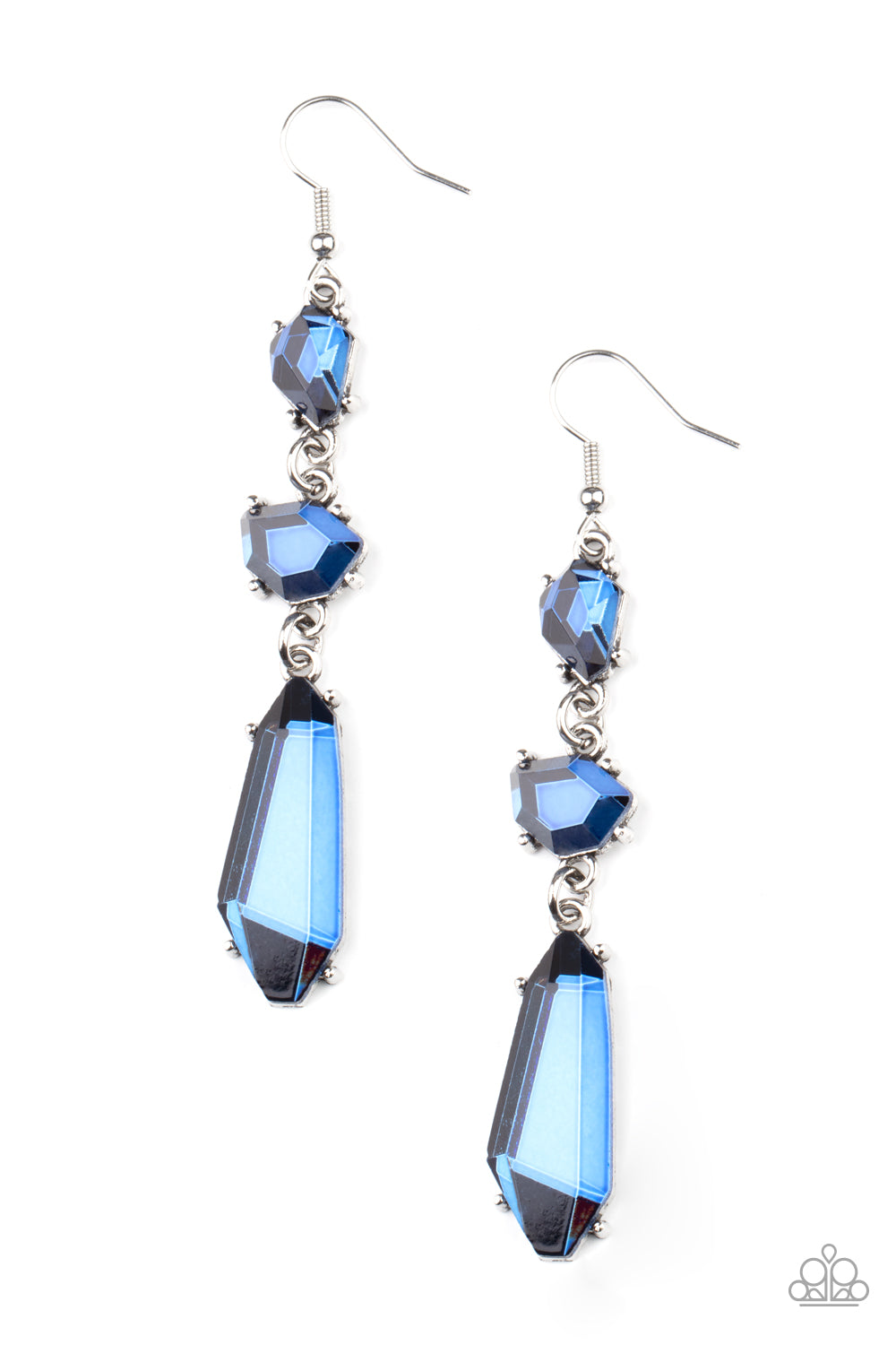 Sophisticated Smolder - Blue-Jewelry-Just Because Jewels, Paparazzi Accessories-Just Because Jewels