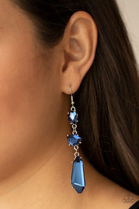 Sophisticated Smolder - Blue-Jewelry-Just Because Jewels, Paparazzi Accessories-Just Because Jewels