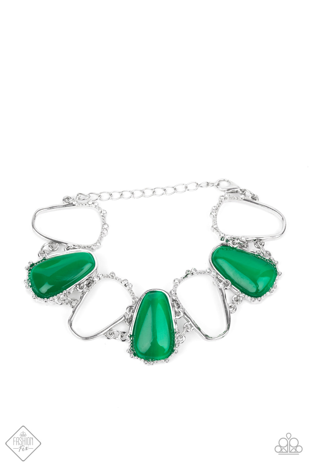 Yacht Club Couture - Green-Jewelry-Just Because Jewels, Paparazzi Accessories-Just Because Jewels