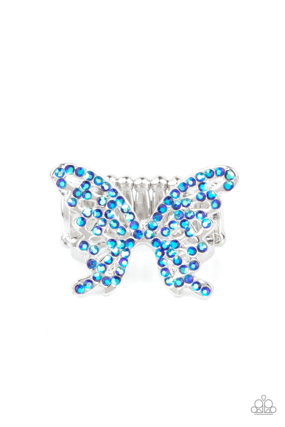 Butterfly Orchard - Blue-Jewelry-Just Because Jewels, Paparazzi Accessories-Just Because Jewels