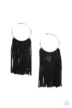 Load image into Gallery viewer, Flauntable Fringe - Black-Jewelry-Just Because Jewels, Paparazzi Accessories-Just Because Jewels