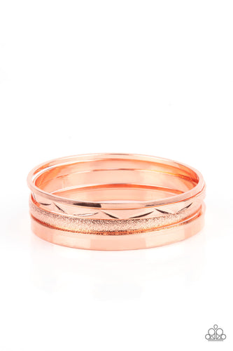 Stackable Style - Copper-Jewelry-Just Because Jewels, Paparazzi Accessories-Just Because Jewels