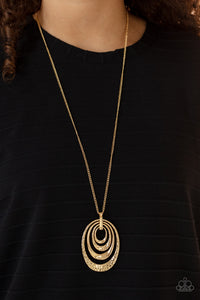 Renegade Ripples - Gold-Jewelry-Just Because Jewels, Paparazzi Accessories-Just Because Jewels