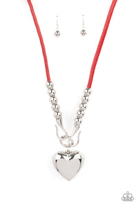 Forbidden Love - Red-Jewelry-Just Because Jewels, Paparazzi Accessories-Just Because Jewels