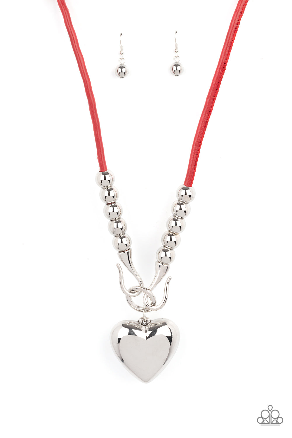 Forbidden Love - Red-Jewelry-Just Because Jewels, Paparazzi Accessories-Just Because Jewels