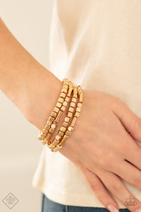 Metro Materials - Gold-Jewelry-Just Because Jewels, Paparazzi Accessories-Just Because Jewels