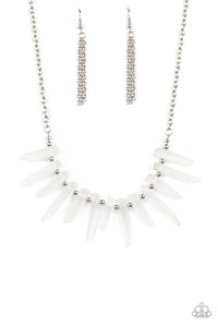 Ice Age Intensity - White-Jewelry-Just Because Jewels, Paparazzi Accessories-Just Because Jewels