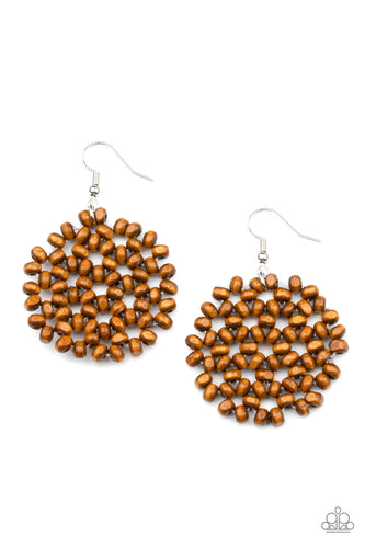 Summer Escapade - Brown-Jewelry-Just Because Jewels, Paparazzi Accessories-Just Because Jewels