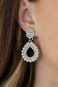 Discerning Droplets - White-Jewelry-Just Because Jewels, Paparazzi Accessories-Just Because Jewels