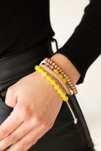 Load image into Gallery viewer, Down HOMESPUN - Yellow-Jewelry-Just Because Jewels, Paparazzi Accessories-Just Because Jewels