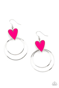 Happily Ever Hearts - Pink-Jewelry-Just Because Jewels, Paparazzi Accessories-Just Because Jewels