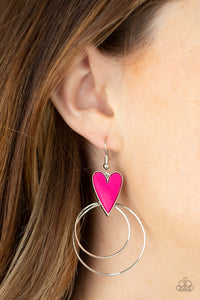 Happily Ever Hearts - Pink-Jewelry-Just Because Jewels, Paparazzi Accessories-Just Because Jewels