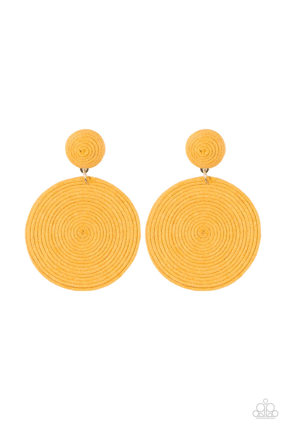 Circulate The Room - Yellow-Jewelry-Just Because Jewels, Paparazzi Accessories-Just Because Jewels