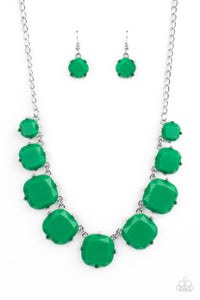 Prismatic Prima Donna - Green-Jewelry-Just Because Jewels, Paparazzi Accessories-Just Because Jewels