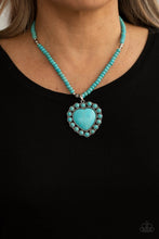 Load image into Gallery viewer, A Heart Of Stone - Blue-Jewelry-Just Because Jewels, Paparazzi Accessories-Just Because Jewels