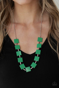 Hello, Material Girl - Green-Jewelry-Just Because Jewels, Paparazzi Accessories-Just Because Jewels