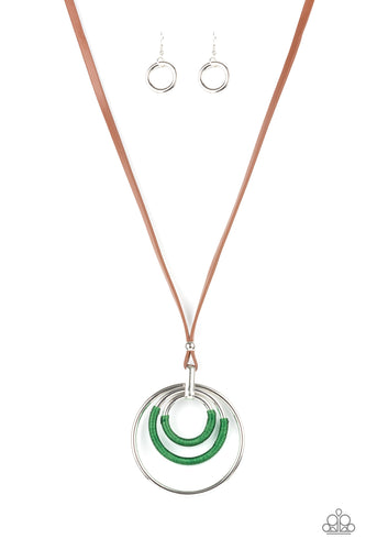 Hypnotic Happenings - Green-Jewelry-Just Because Jewels, Paparazzi Accessories-Just Because Jewels